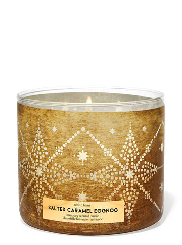 Bath & Body Works Salted Caramel Eggnog 3-Wick Candle