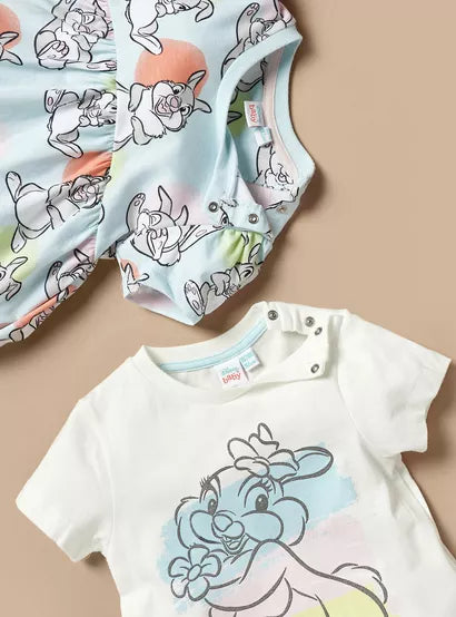 Disney Thumper Print Dress and T- shirt Set (18-24 months)
