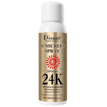 Disaar Spf60 Sunscreen Spray with 24K Gold 160ml