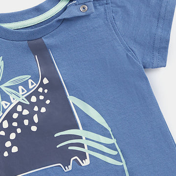 Mothercare Desert Dino Blue Shirt 2-3 YR