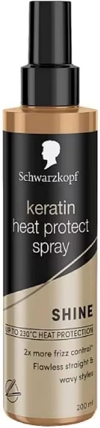 Schwarzkopf Styling Keratin Heat Protection Hair Spray Shine 200 ml