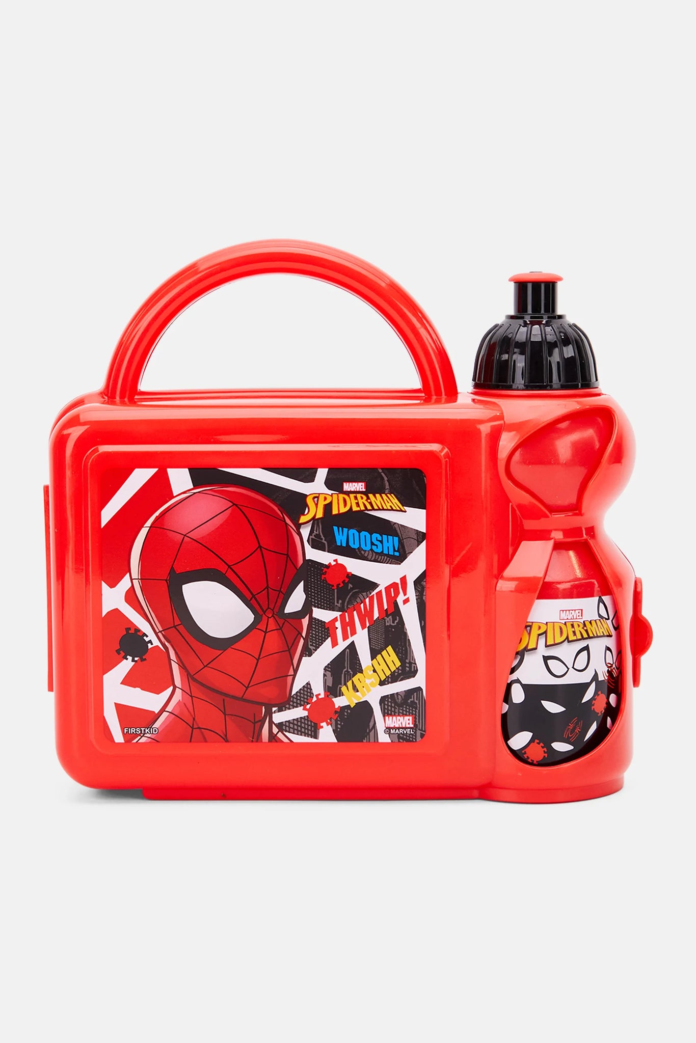 Marvel SpiderMan Lunch Box Combo Set 21 H x 23 L x 7 W cm Red