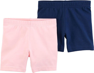 Carter's Solid Pull-On Shorts-Pack of 2