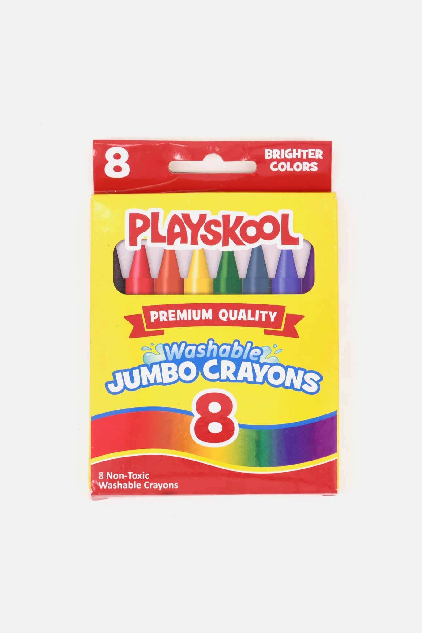 PlaySkool Washable Jumbo Crayons, Yellow/Red Combo