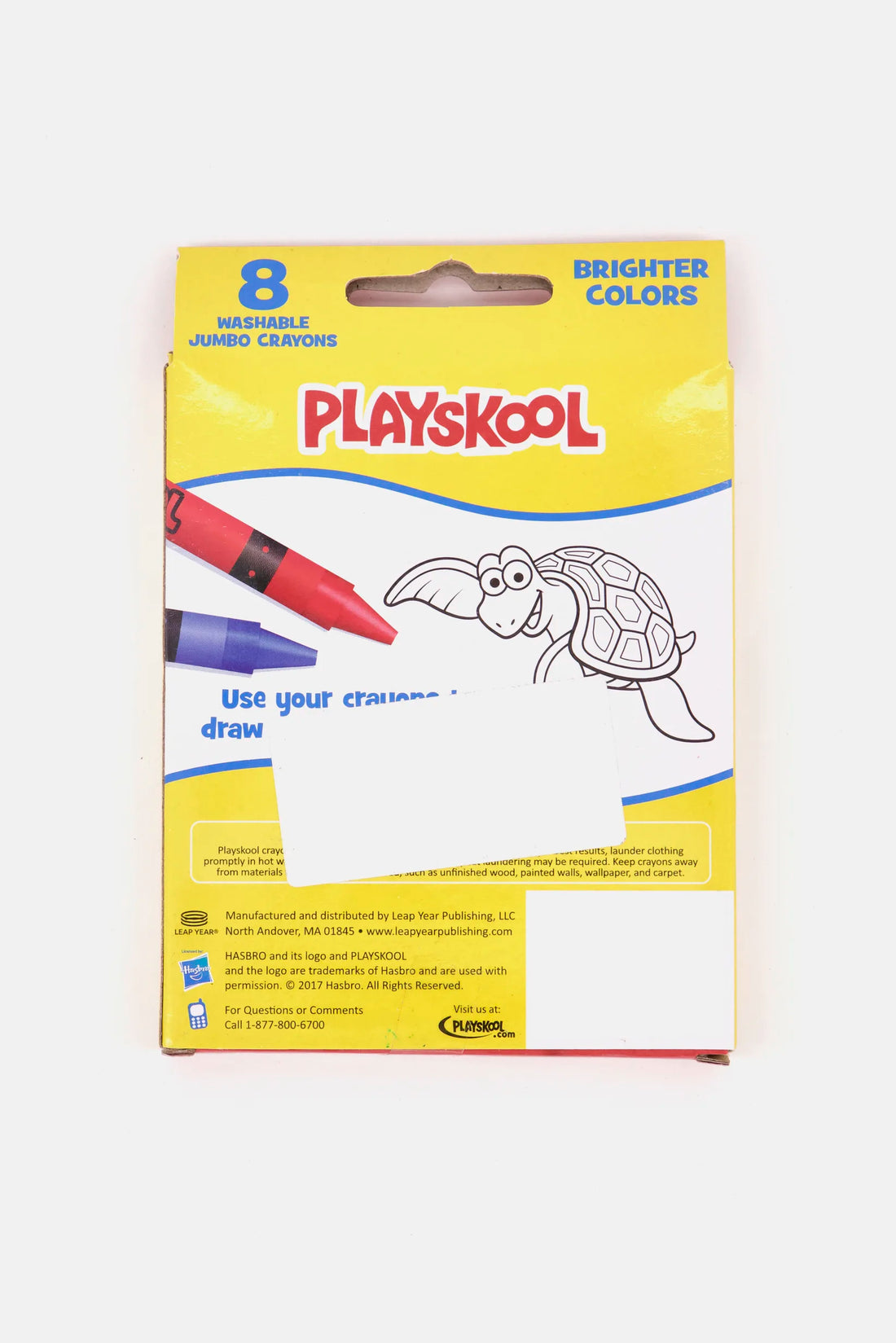 PlaySkool Washable Jumbo Crayons, Yellow/Red Combo