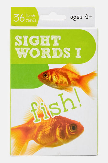 Bendon 36 Pcs Sight Words I Learning Flash Card, Yellow/White