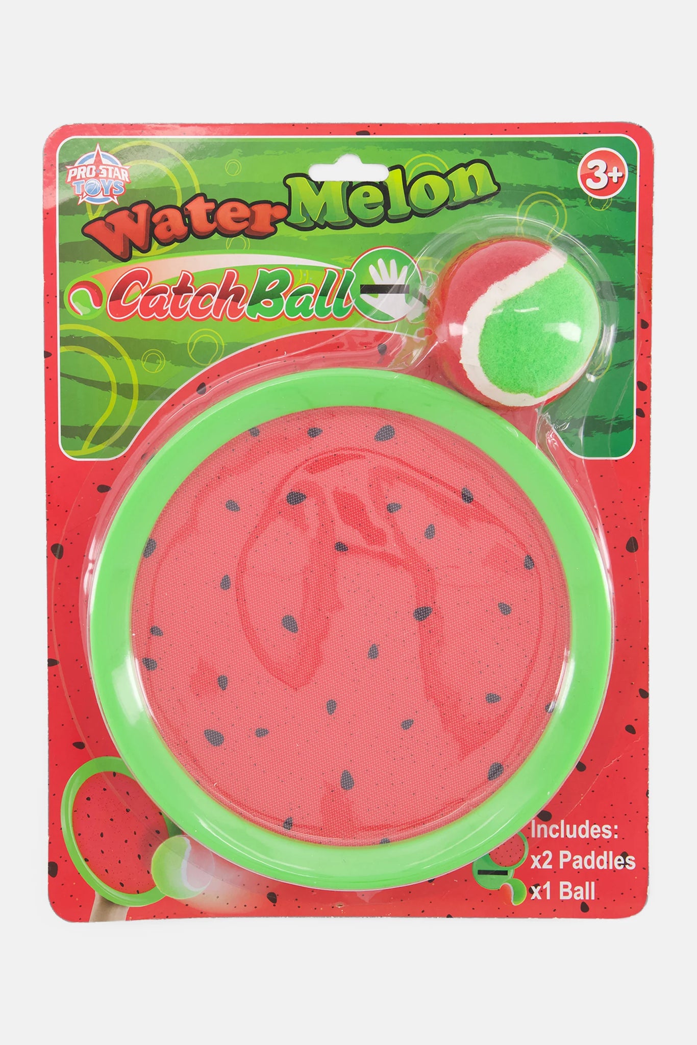 Pro Star Water Melon Velcro Catch Ball Red Combo