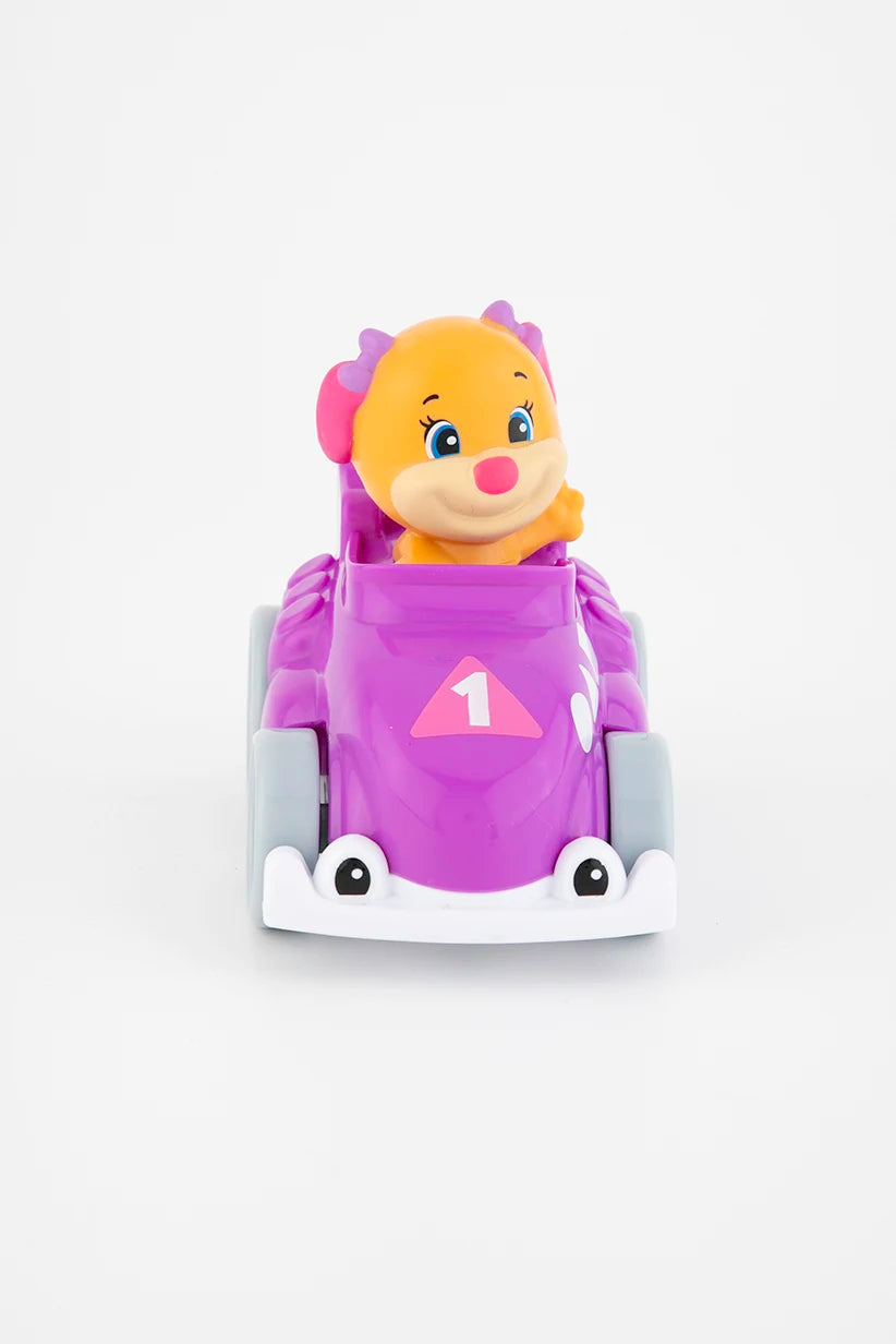 Fisher Price Learning Fun Racing Car with Animal Figure Purple