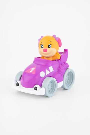 Fisher Price Learning Fun Racing Car with Animal Figure Purple