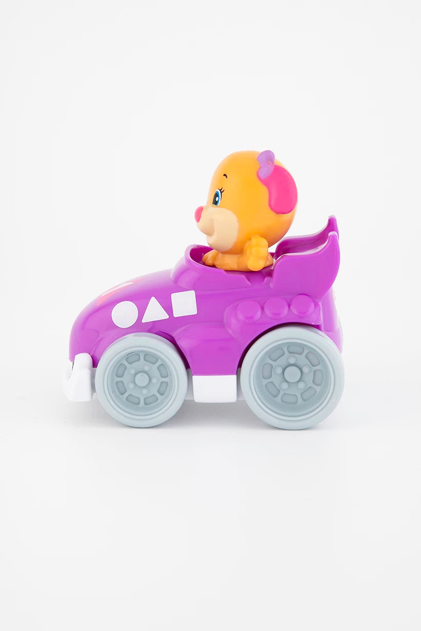 Fisher Price Learning Fun Racing Car with Animal Figure Purple