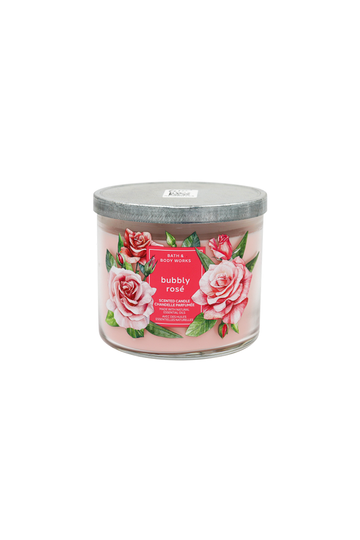 Bath & Body Works Bubbly Rose 3-Wick Candle