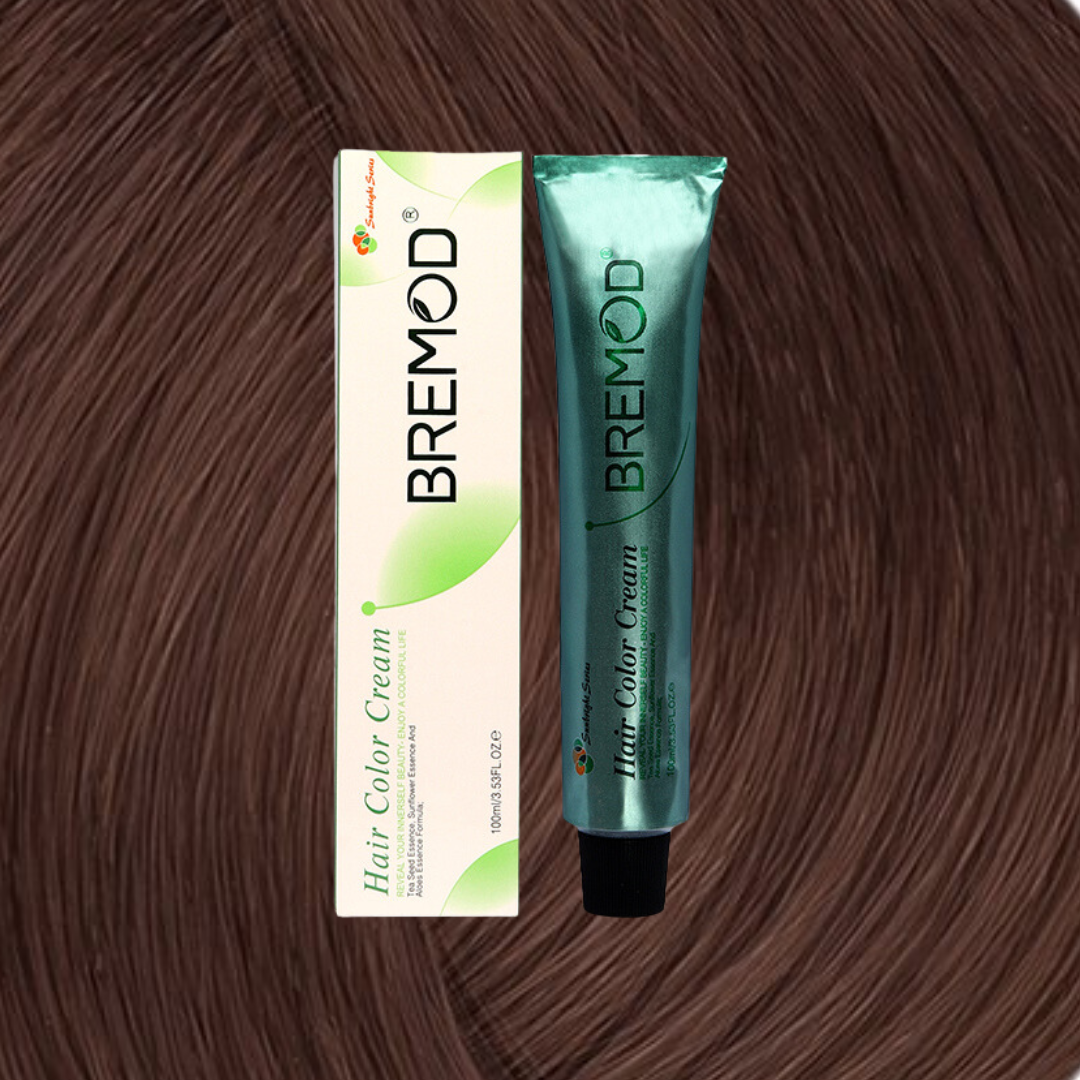 Original Bremod Hair Color Cream 4.45 Medium Copper Mahogany Brown 100ml available at Beauty Pouch. COD across Pakistan.