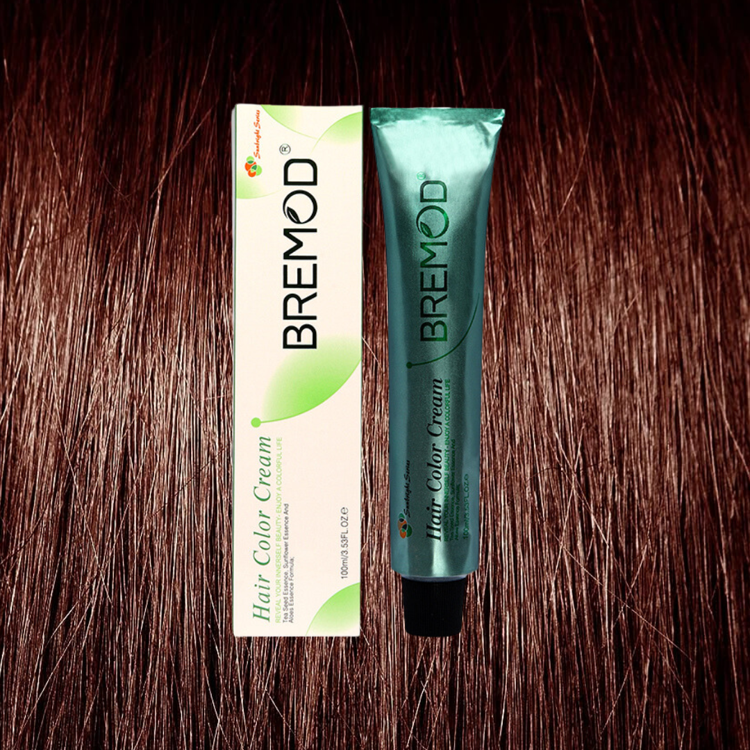 Original Bremod Hair Color Cream 4.65 Medium Burgundy Brown 100ml available at Beauty Pouch. COD across Pakistan.