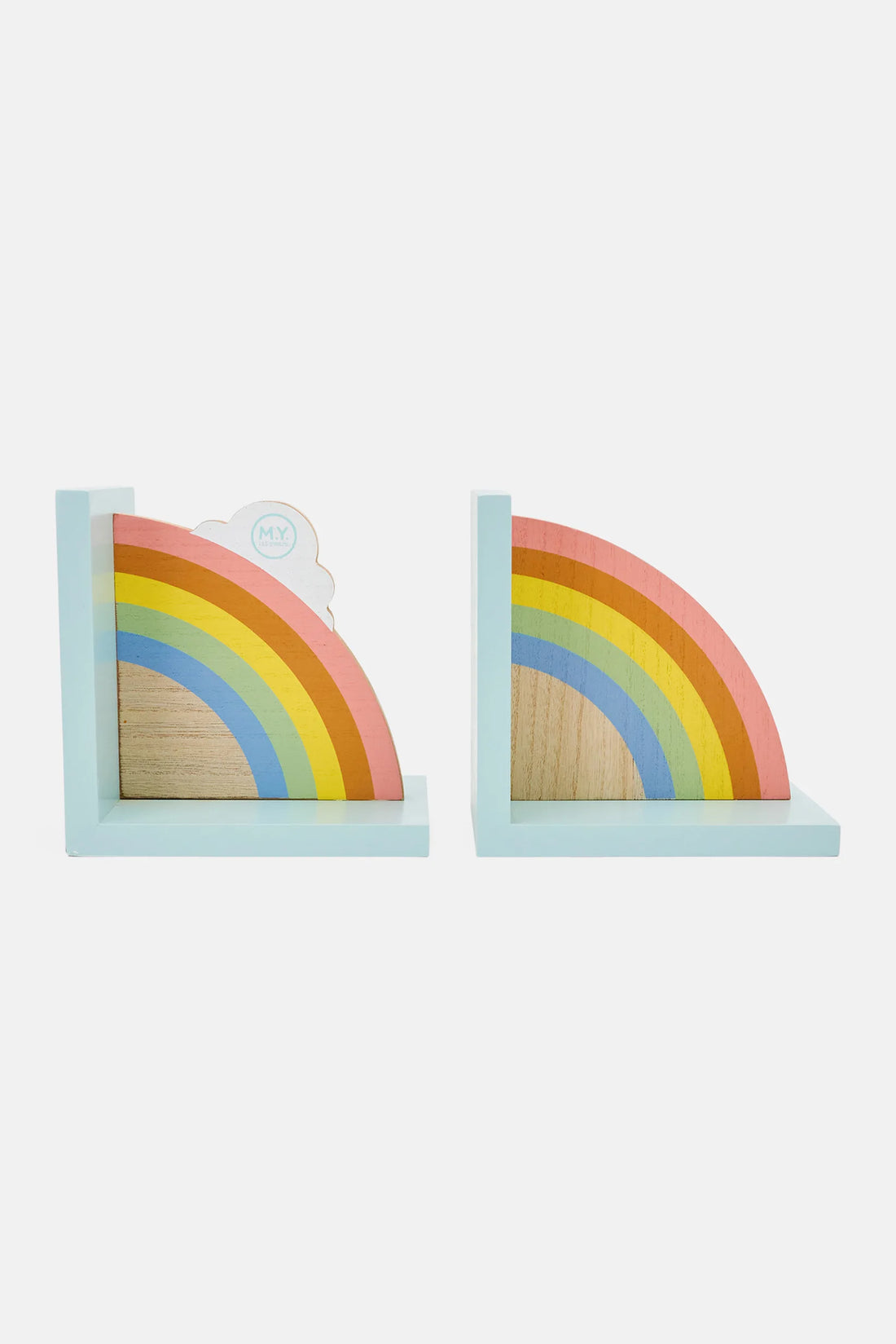 My 1st Year 2 Pcs Rainbow Book End Turquoise
