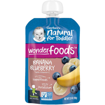Gerber Organic Banana Blueberry 99g