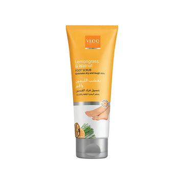 Vlcc Lemongrass & Walnut Foot Scrub Exfoliates Dry & Rough Skin 100ml