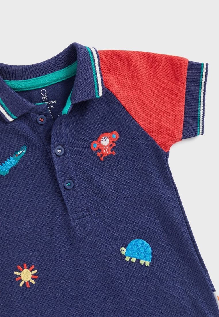 Mothercare  Lets Play Blue Shirt 1-3 M