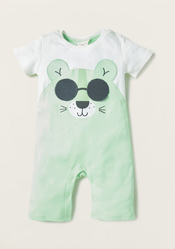 Juniors Green Romper 6-9 M