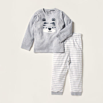 Juniors Shirt and trouser Set Animal (Grey) 12-18 M
