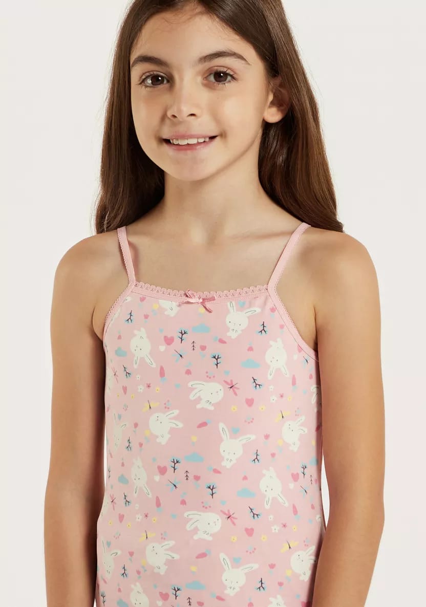 Juniors Girls Vest - Multi Color - Floral - 3PC 2-3 YR