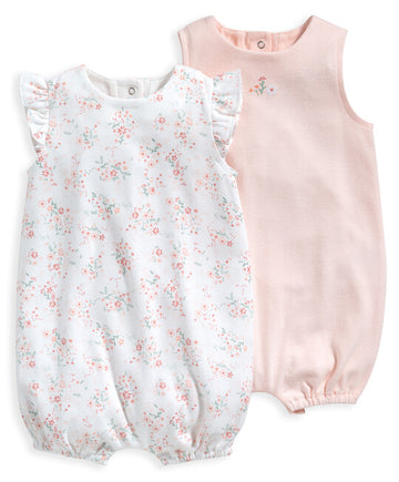 Mamas & Papas 2 pack Floral Rompers 6-9 M