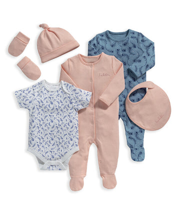 Mamas & Papas 6 PC Girls Pink Set 6-9 M