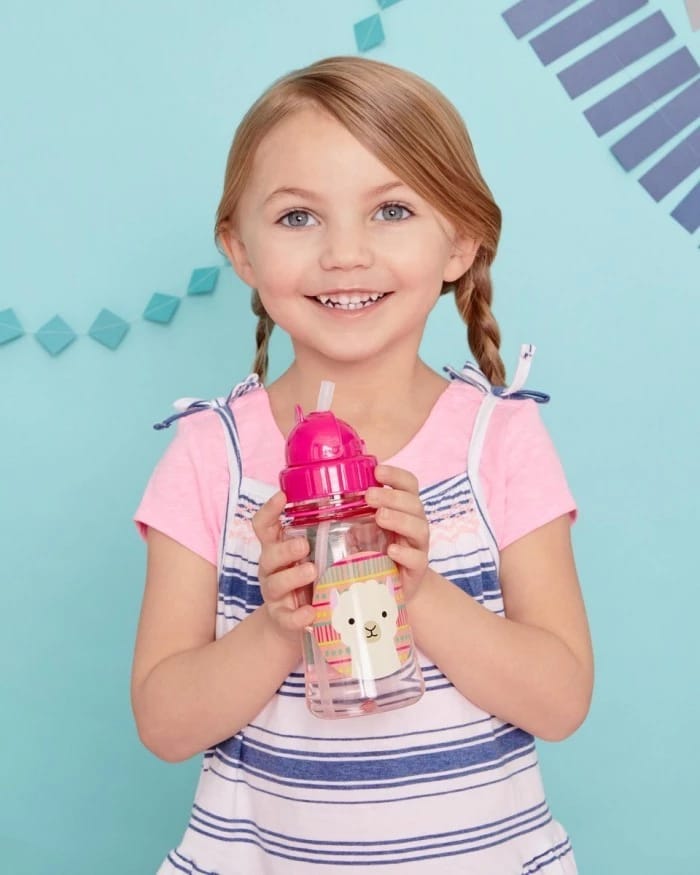 Skiphop Zoo Straw Bottle - Llama