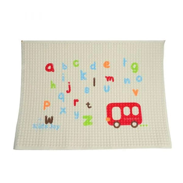 Kids Joy Air Filled Rubber Cot Sheet Printed 45 Cm White Color