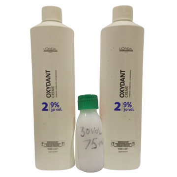 Loreal Professionnel Cream Oxydant 30 Volume (9%) 75ml Small Plain bottle