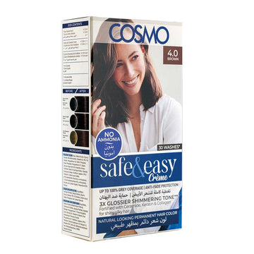 Cosmo No Ammonia Permanent Hair Color 4.0 Brown