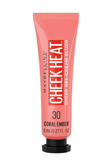 Maybelline Cheek Heat Sheer Gel Cream Blush 30 Coral Ember (8ml)
