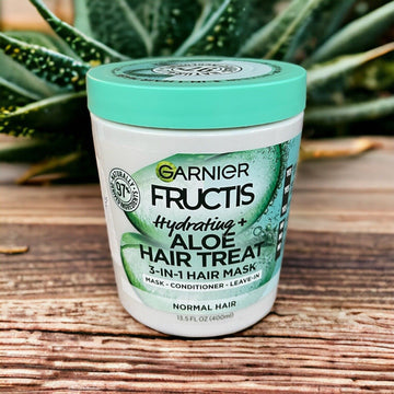 Garnier Fructis - Hydrating, Aloe Hair Treat 3 in 1 Hair Mask 400ml