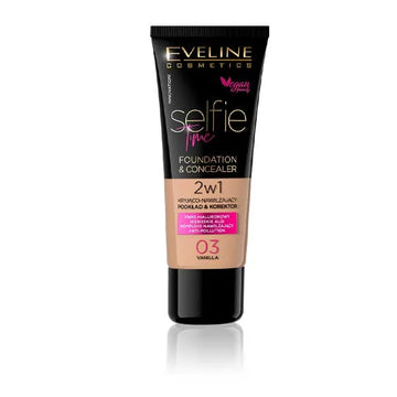 Eveline Selfie Time Foundation And Concealer 03 Vanilla 30ml