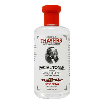 Thayers Witch Hazel Aloe Vera Formula Alcohol Rose Petal Facial Toner 355ml