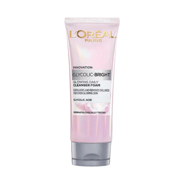 Loreal Paris Glycolic Bright Glowing Daily Cleanser Foam For Even Glowing Skin 100ml