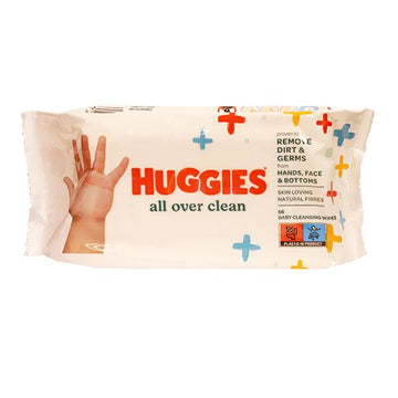 Huggies Baby Wipes All Over Clean 56 Pieces