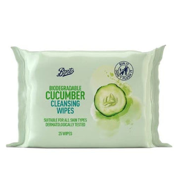 Boots Cucumber Cleansing Wipes 25 Wipes