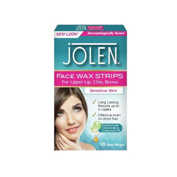 Jolen Face Wax Strips 16