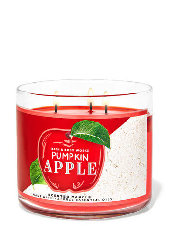 Bath & Body Works Pumpkin Apple 3-Wick Candle