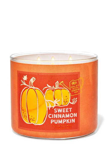 Bath & Body Works Sweet Cinnamon Pumpkin 3-Wick Candle