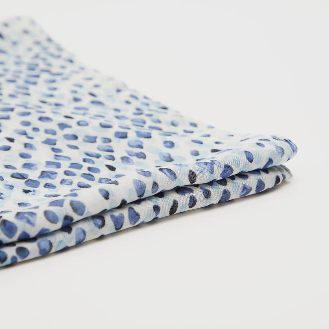 Printed Rectangular Scarf - Blue