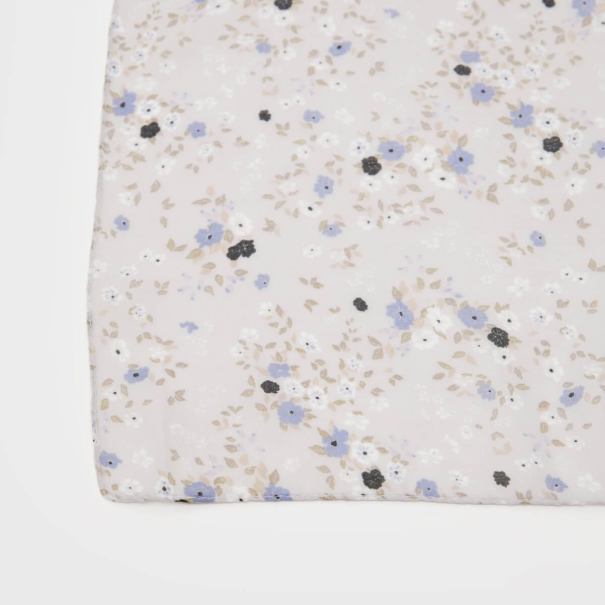 Floral Print Scarf - Grey