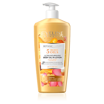 Eveline 5 Precious Oils Ultra Nourishing Body Oil in Lotion 350ml
