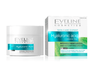 Eveline Skin Care Expert Hyaluronic Acid + Green Tea Day&Night Cream 50ml