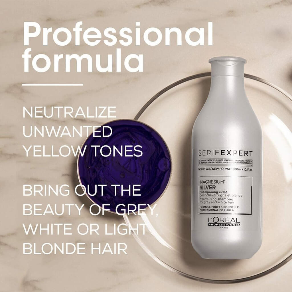 LOreal Professionnel Magnesium Silver Neutralising Shampoo 300ml