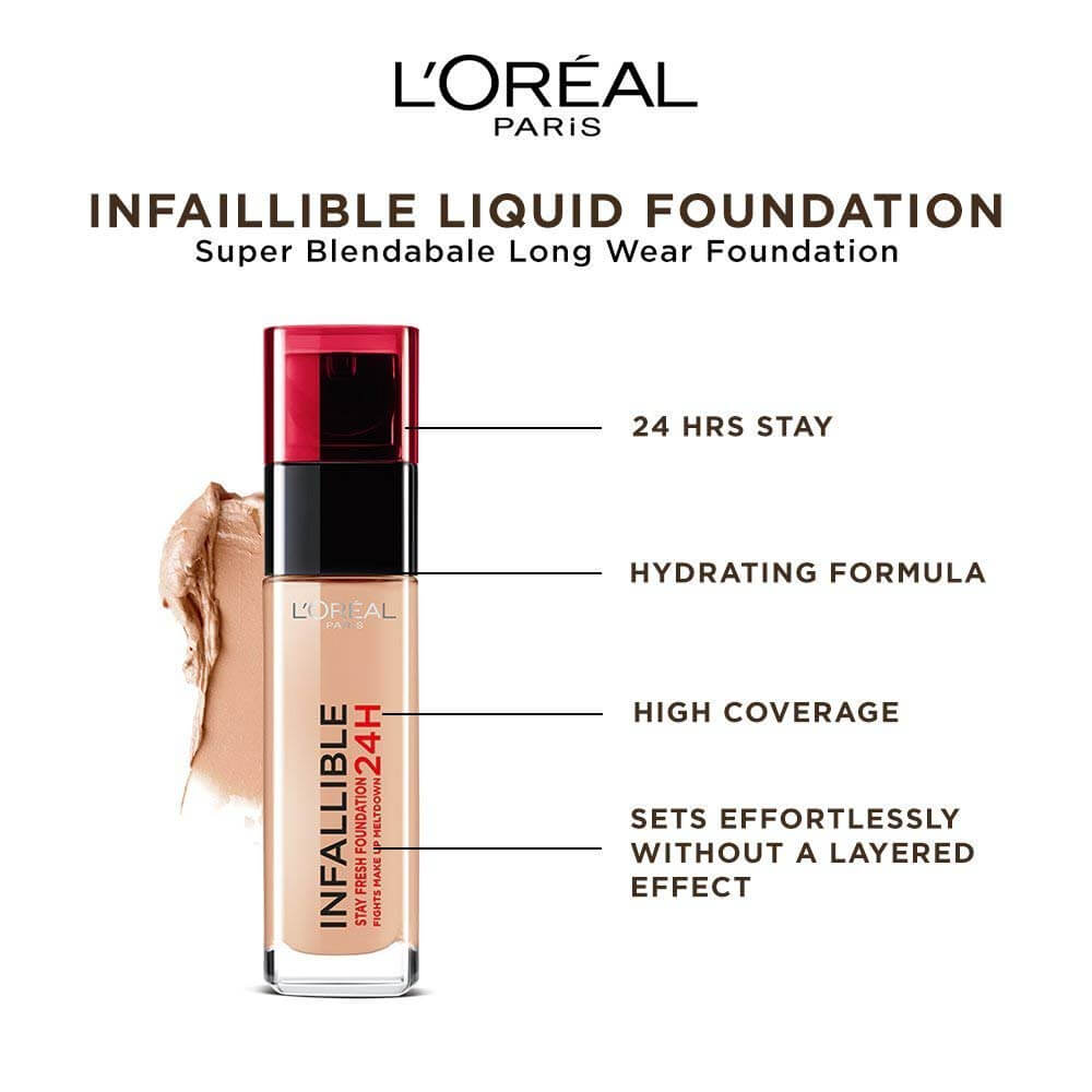 L'Oreal Paris Infallible 24H Liquid Foundation ( 015 Porcelain )