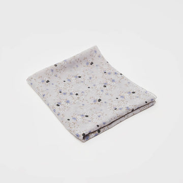 Floral Print Scarf - Grey