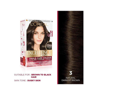 Loreal Excellence Creme - 3 Dark Chestnut Brown