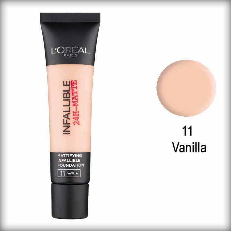 LOreal Infallible Matte 24 hour foundation 11 Vanilla