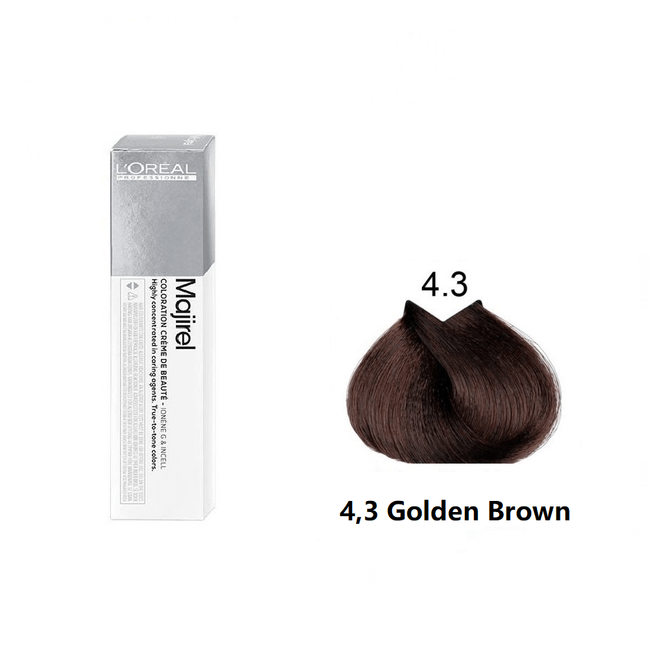 Loreal Professionnel Majirel 4.3 Golden Brown 50Ml